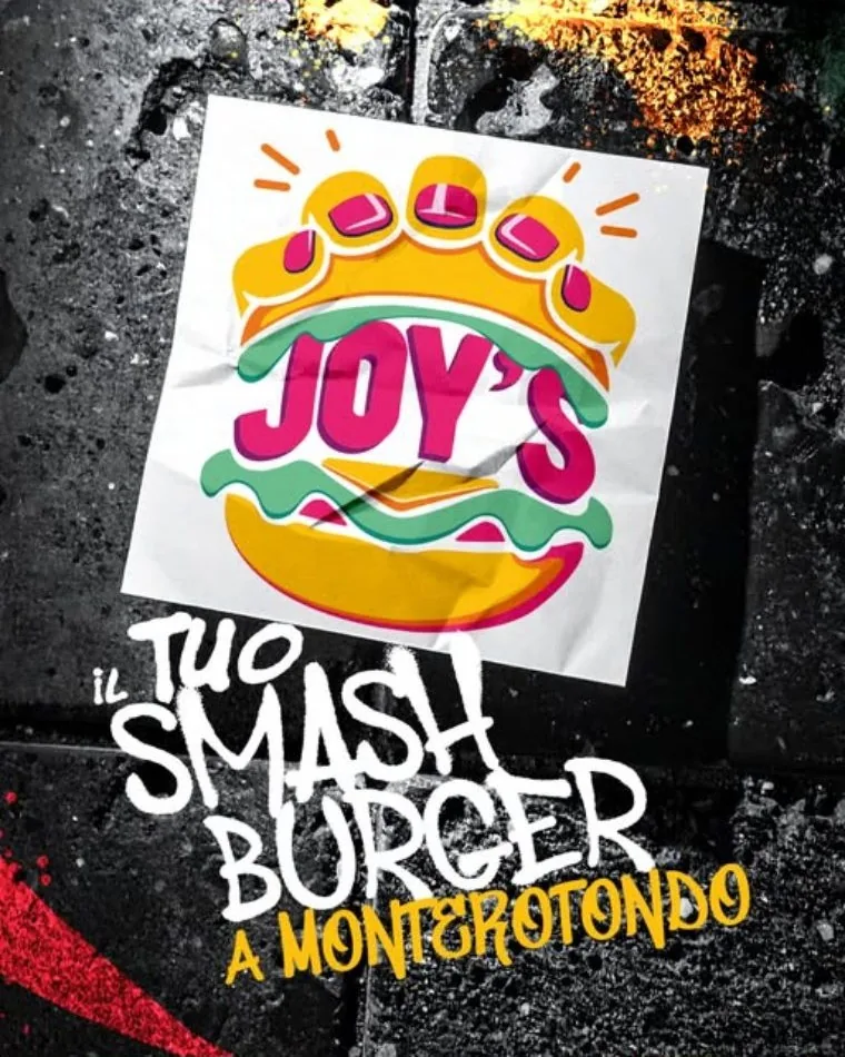 Poster Joy's Burger, il tuo smash burger a Monterotondo